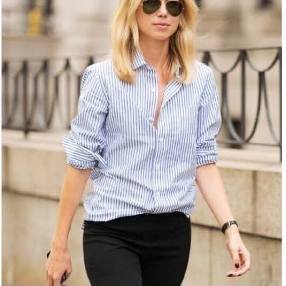J. Crew Tops - JCrew Striped Button Up